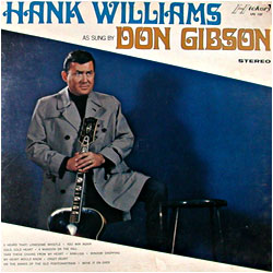 Cover image of Hank Williams As Sung By Don Gibson
